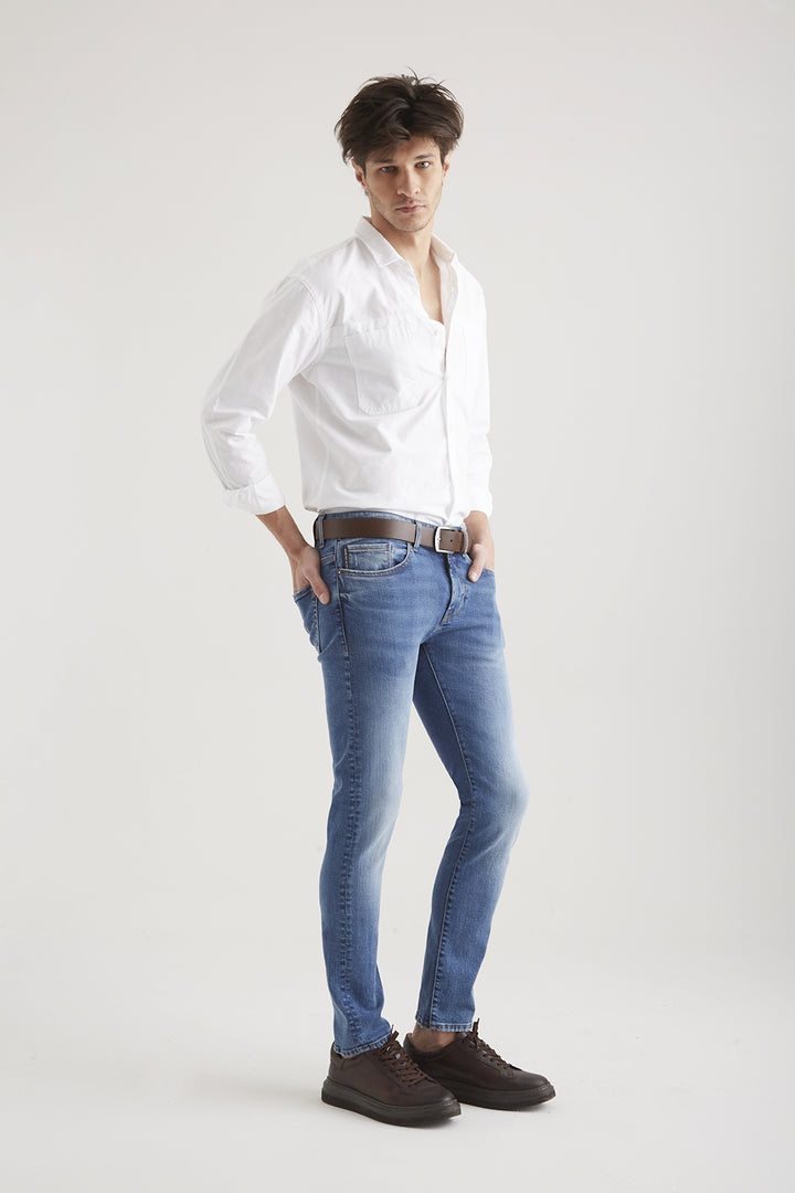 COJ Herrenjeans Ray, schmale Passform, Dark blue