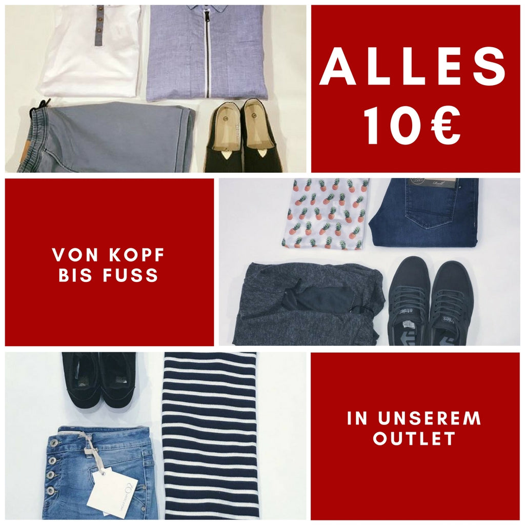 Von Jacke bis Hose ALLES 10€ in unserem Outlet