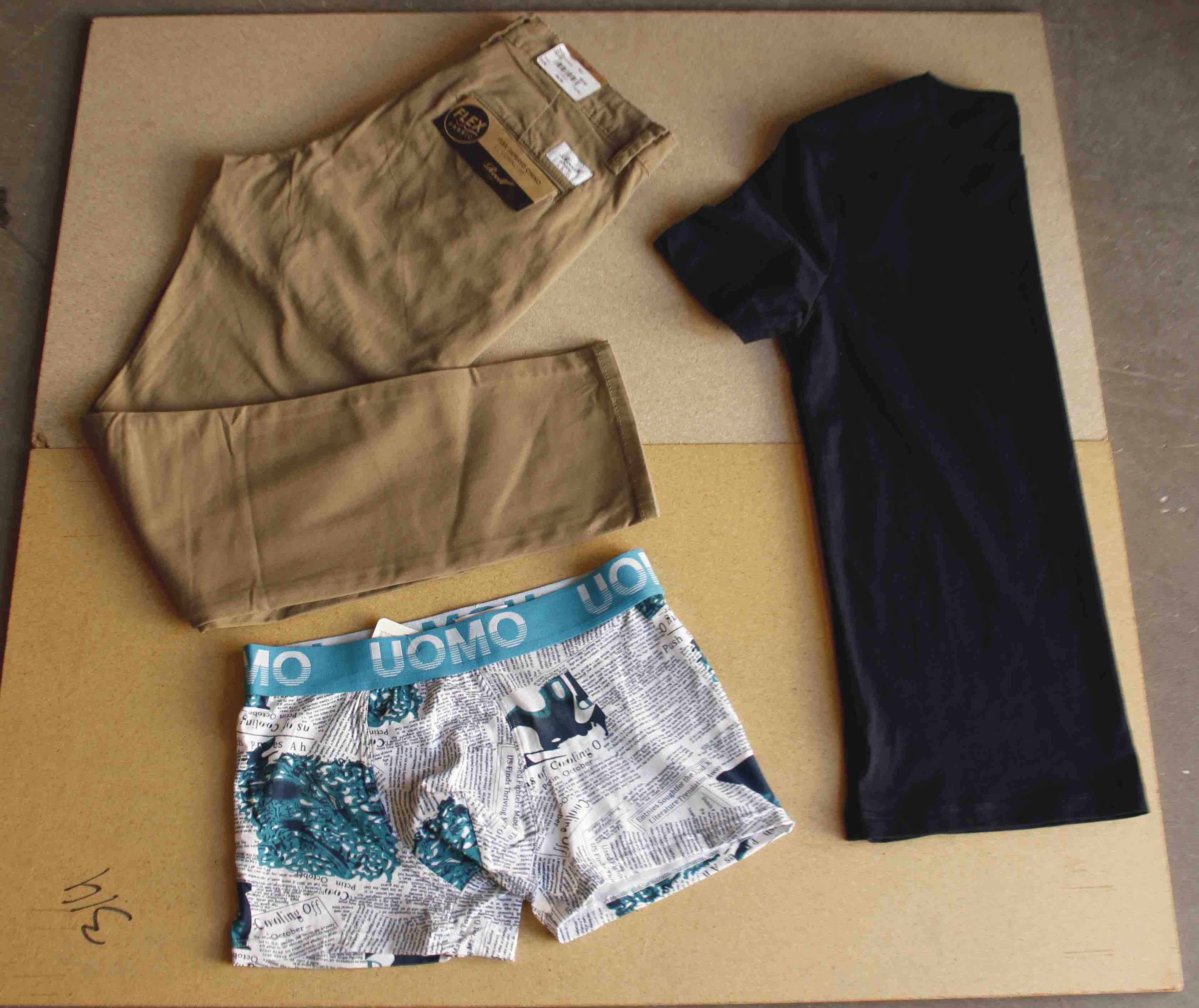 Casual Set: Easy Stretch Jogger Chino & Shirt + GRATIS Boxershorts