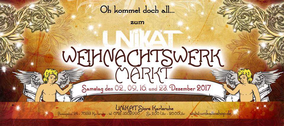WeihnachtsWerkMarkt im UNiKAT Store am 9., 16. & 23. Dezember