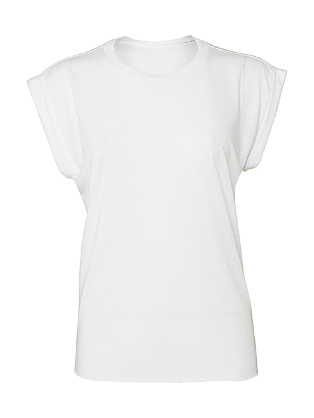 Flowy Muscle Tee Rolled Cuff