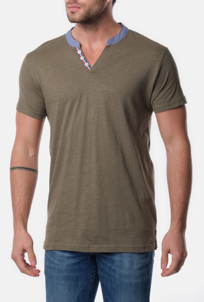 Herren Shirt mit farbigen Krage online bestellen I preiswerte Mode
