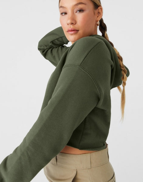 Women's Cropped Fleece Hoodie