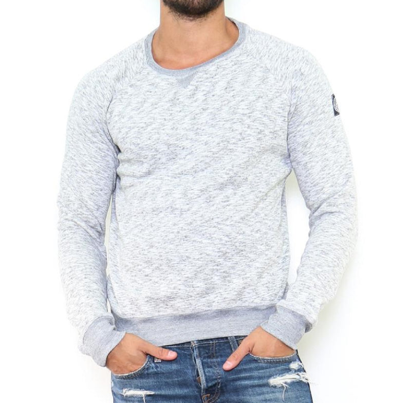 Fleece-Sweatshirt mit Rundhals-Ausschnitt