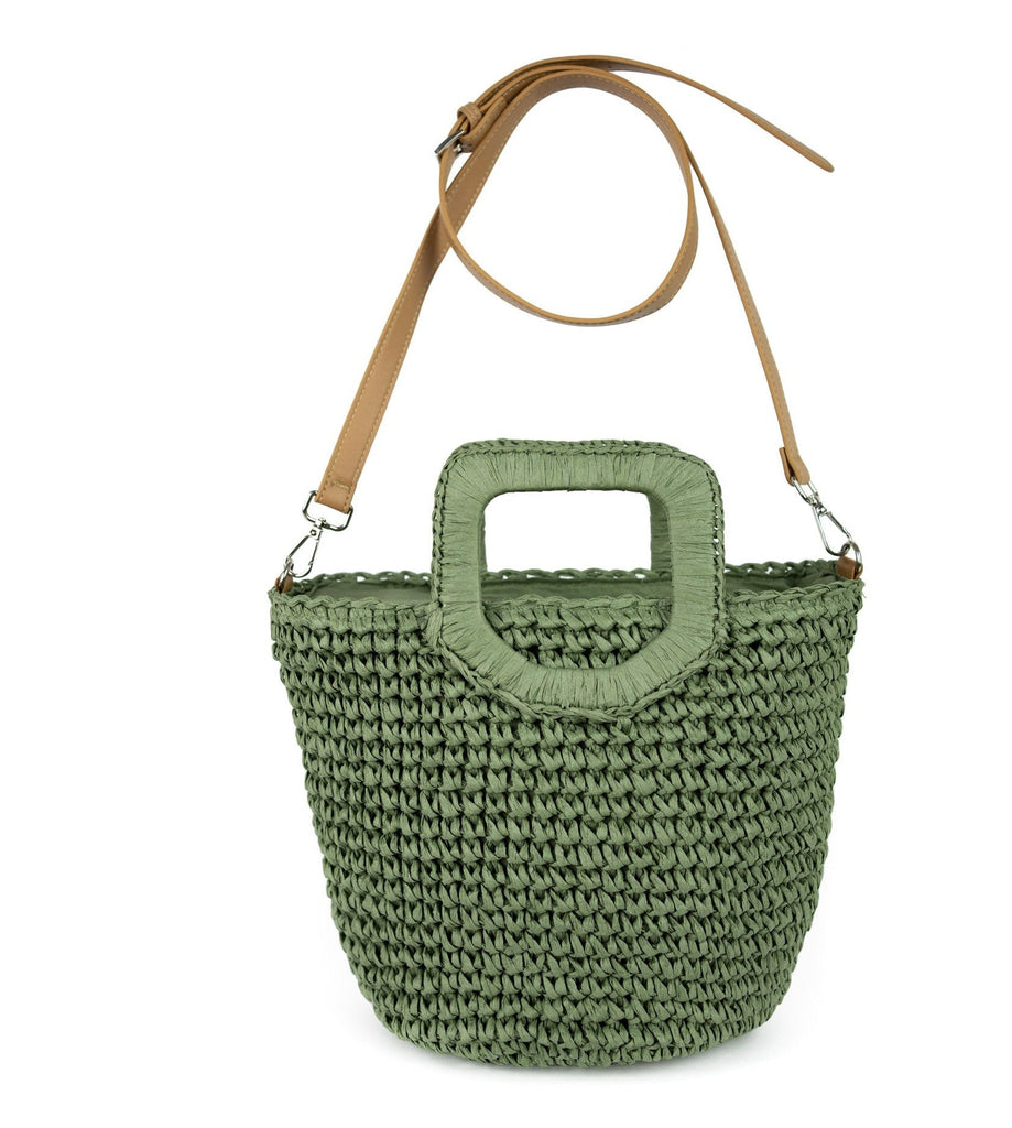 Handtasche aus imprägniertem Papier purple & olive I Taschen kaufen