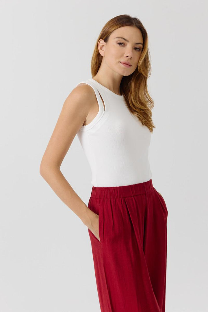 Wide Leg Hose aus Viscose