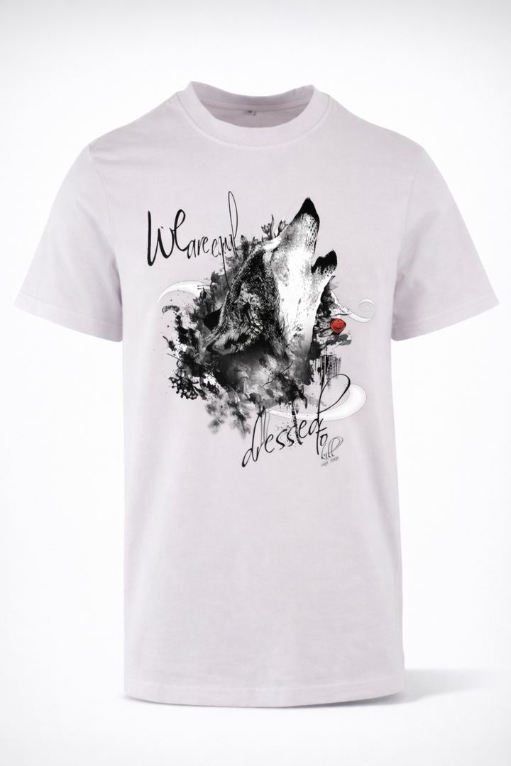 WULFIG Graphic Vintage Unisex T-Shirt | Limited Edition | soft lilac