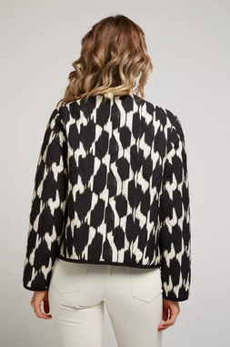 MIKADO - Kurze bedruckte Jacke mit Rundhalsausschnitt