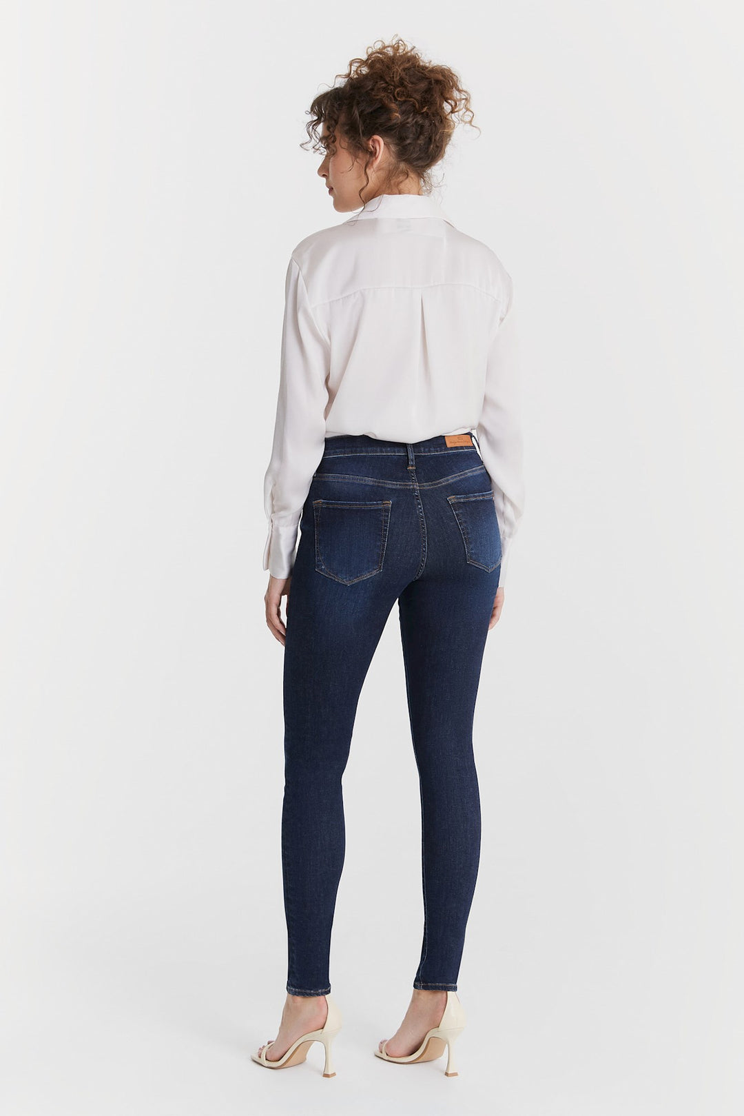 SOPHIA High Waist Super Skinny Jeans Deep Blue