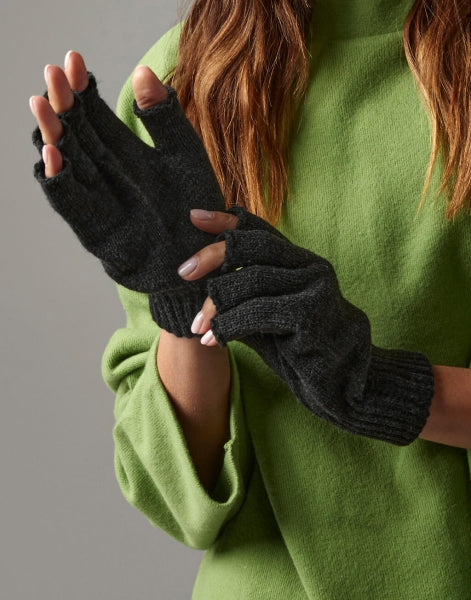 Unisex Fingerless Strickhandschuhe