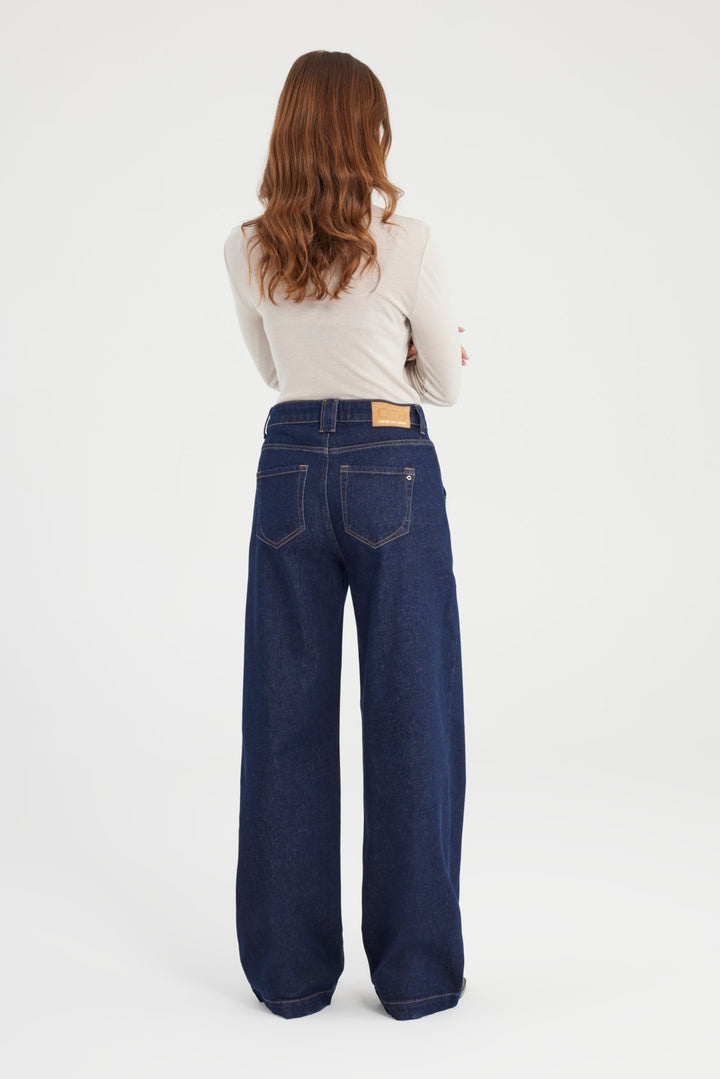 LULU High Waist Jeans raw denim