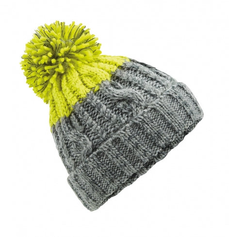 APRES BEANIE - Unisex-Strickmütze mit Bommel