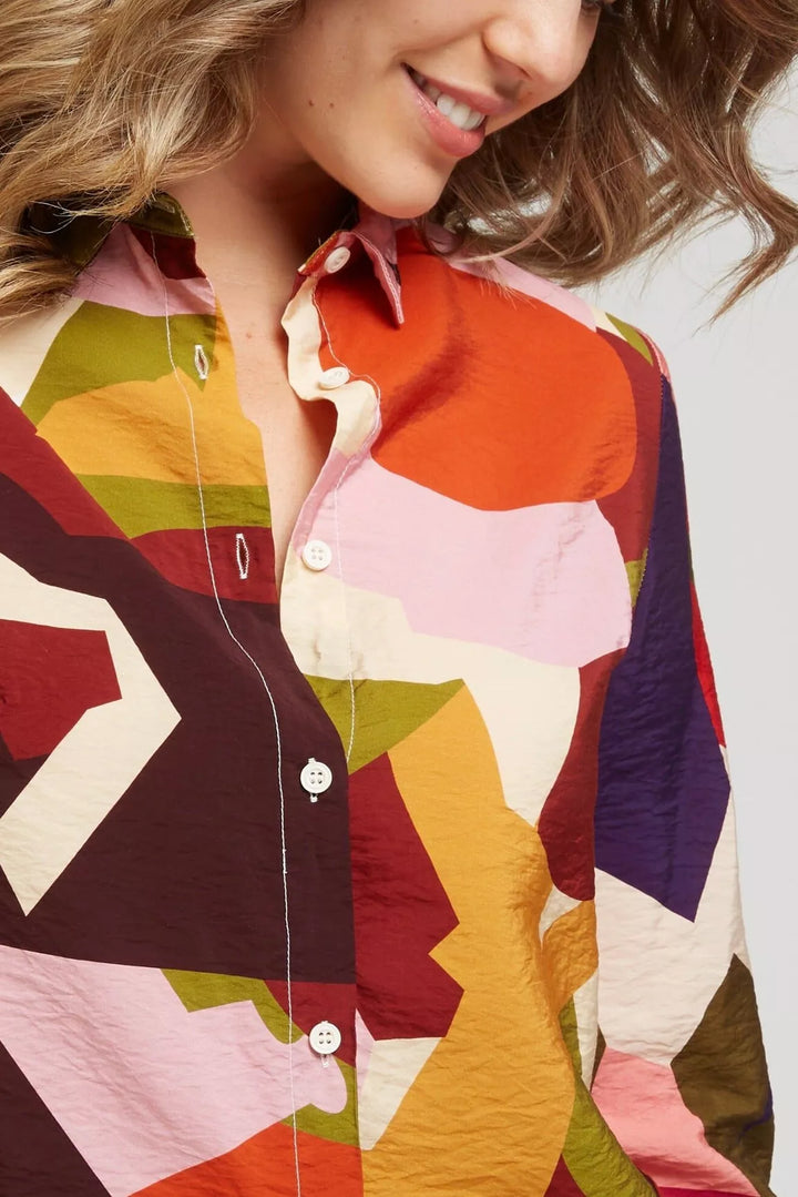 MANU - Hemdbluse - multicolor