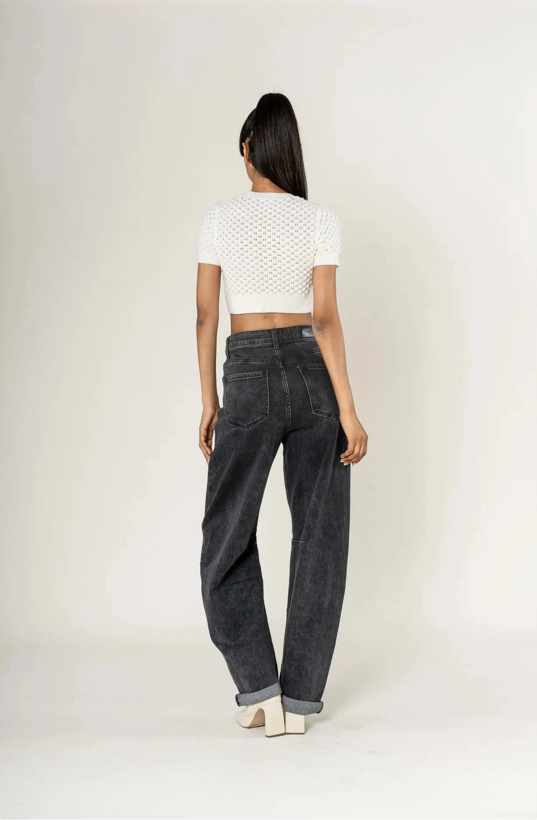 Nina Carter Barrel Jeans - dunkelgrau 