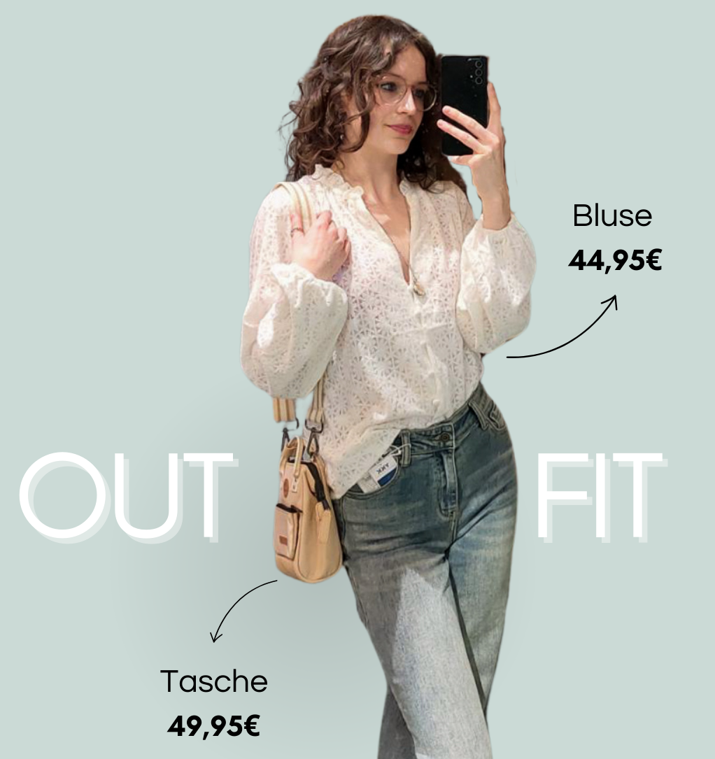 Bluse mit V-Ausschnitt HOPE