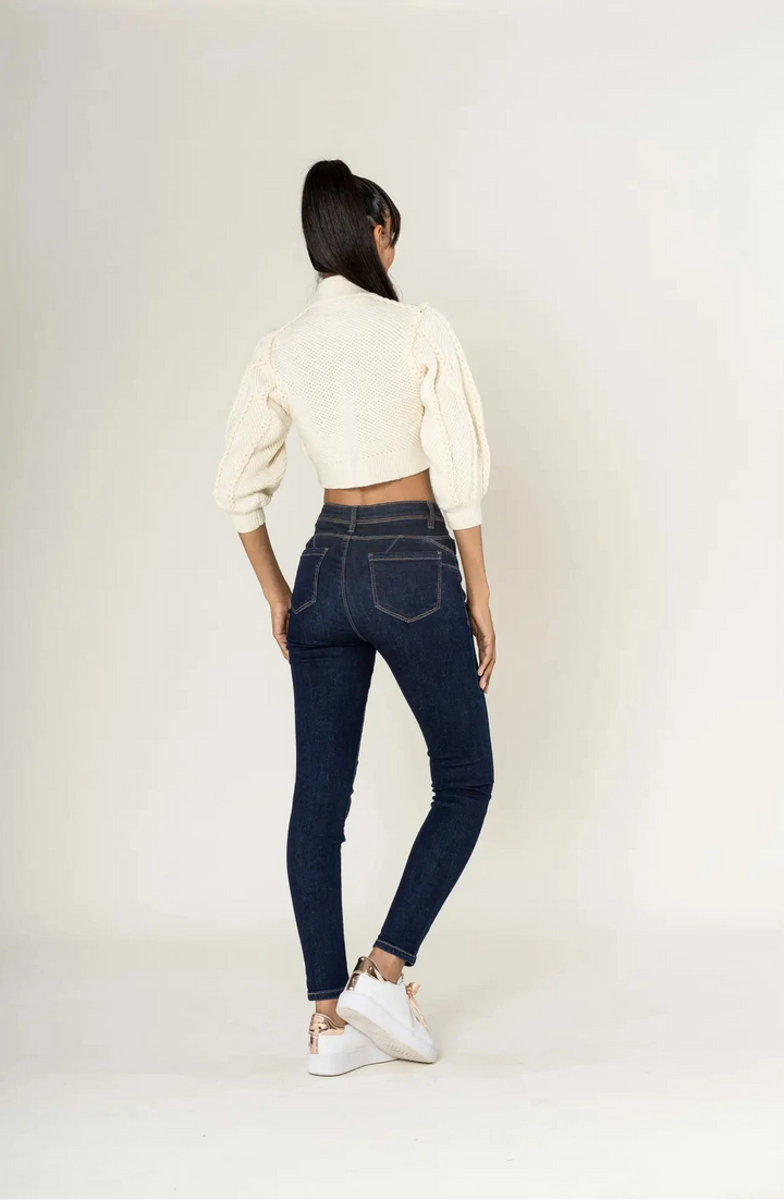 Skinny Jeans Push Up - rawblue