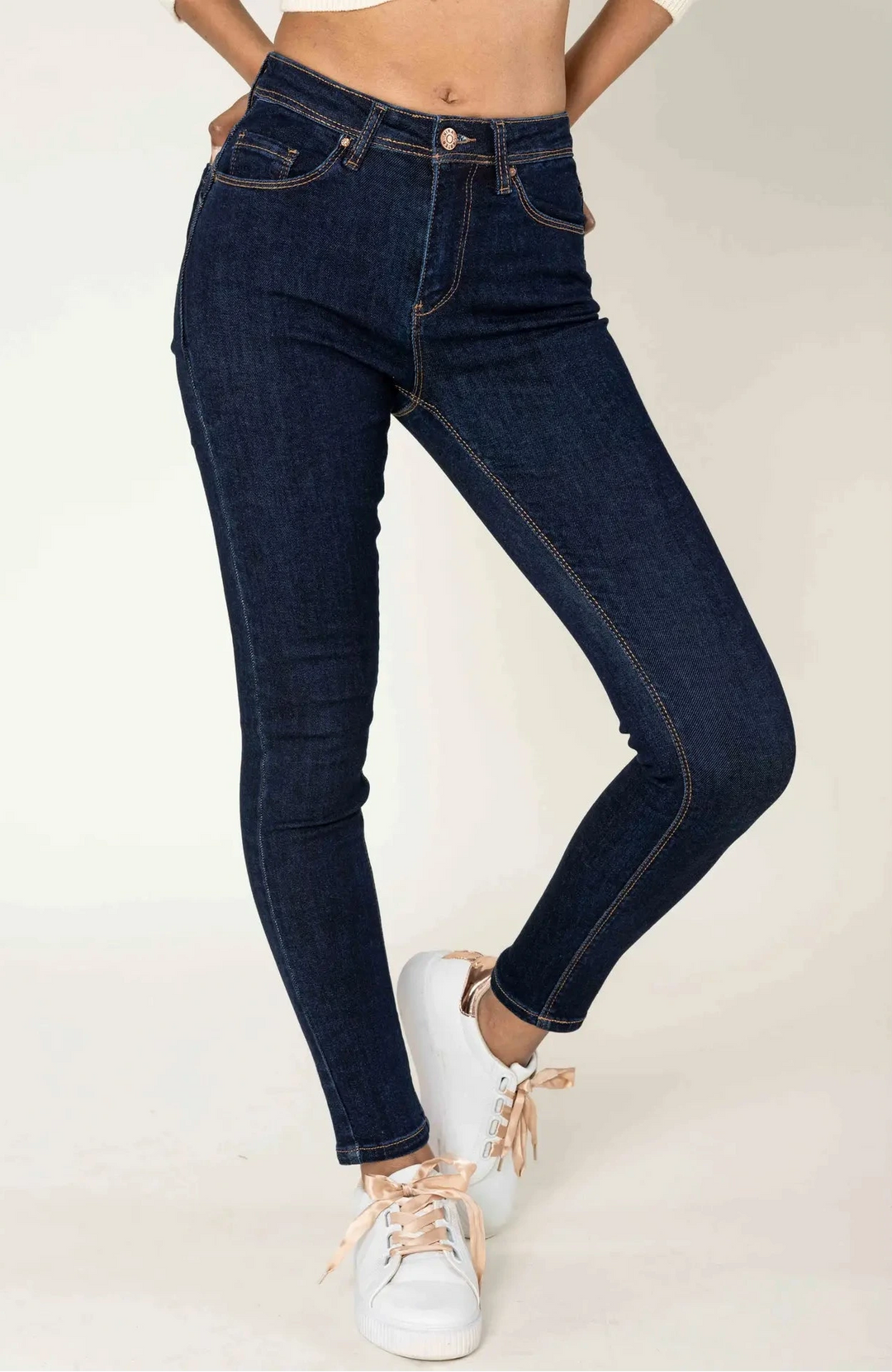 Skinny Jeans Push Up - rawblue