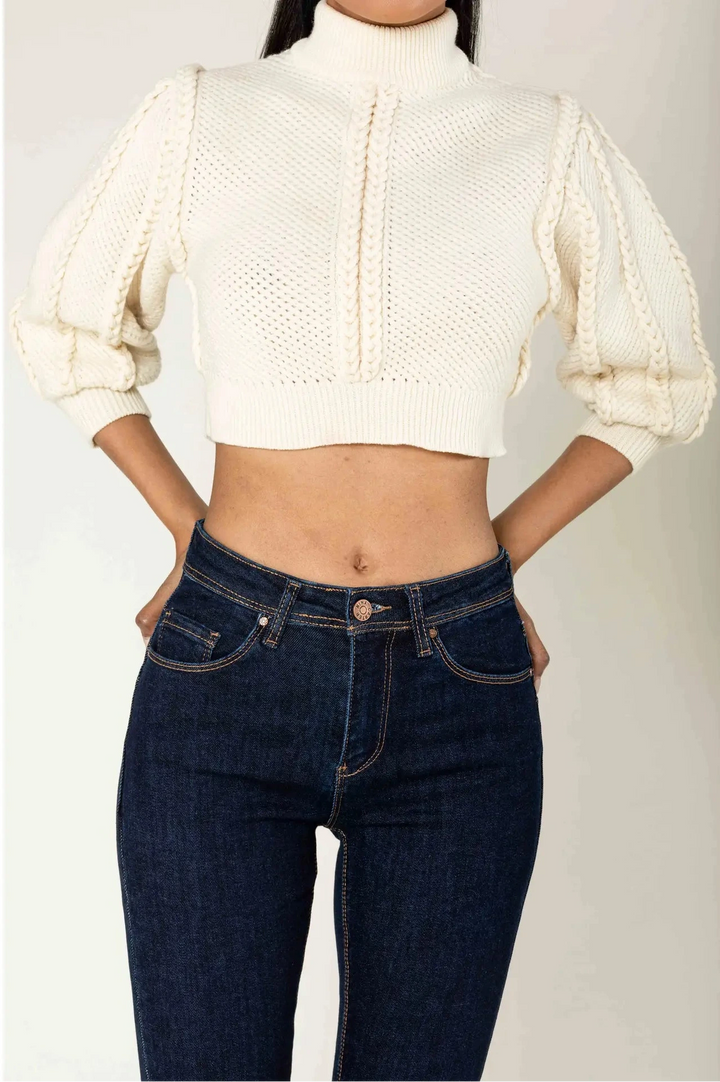 Skinny Jeans Push Up - rawblue