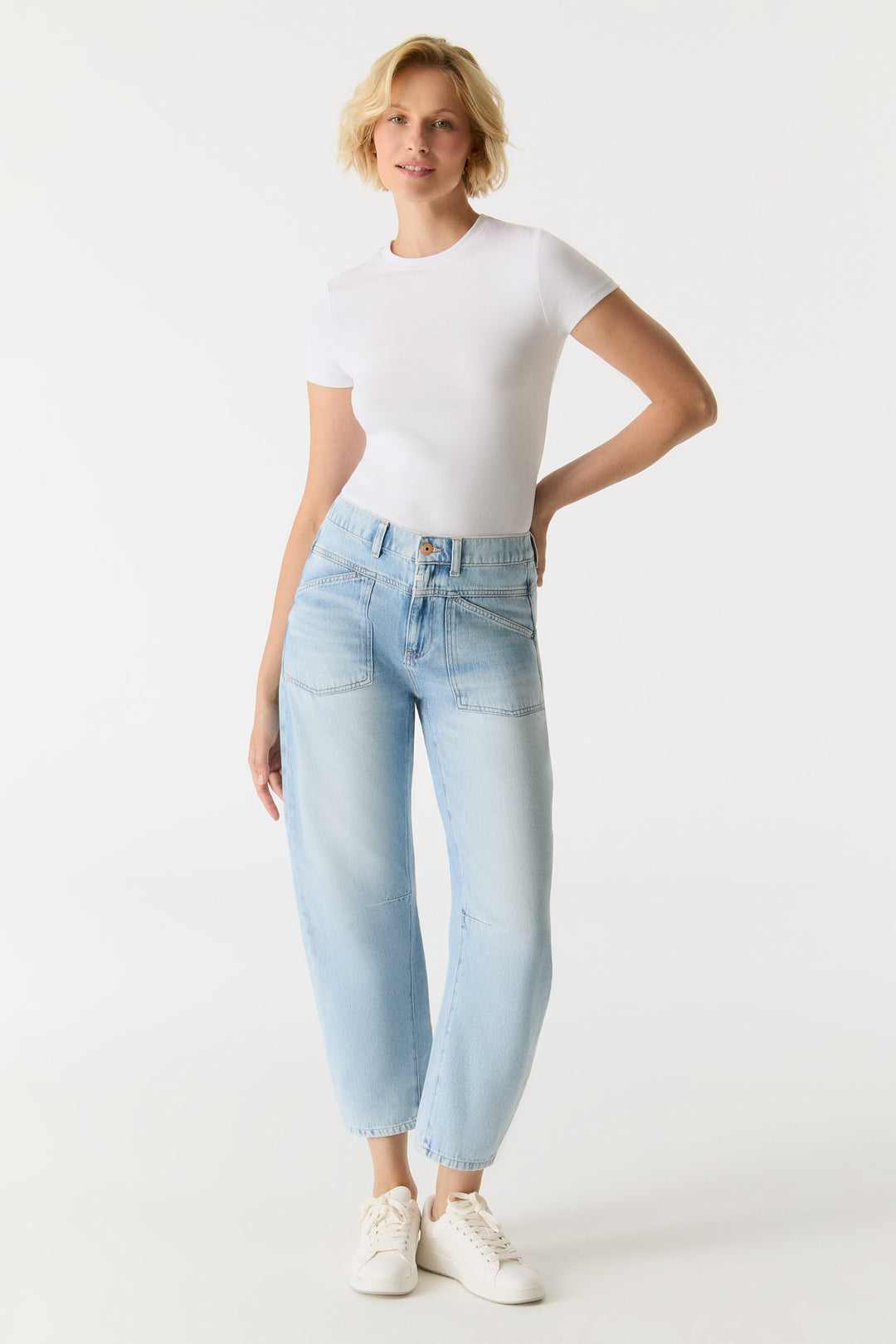 SELENA Mid Waist Ankle Length Jeans