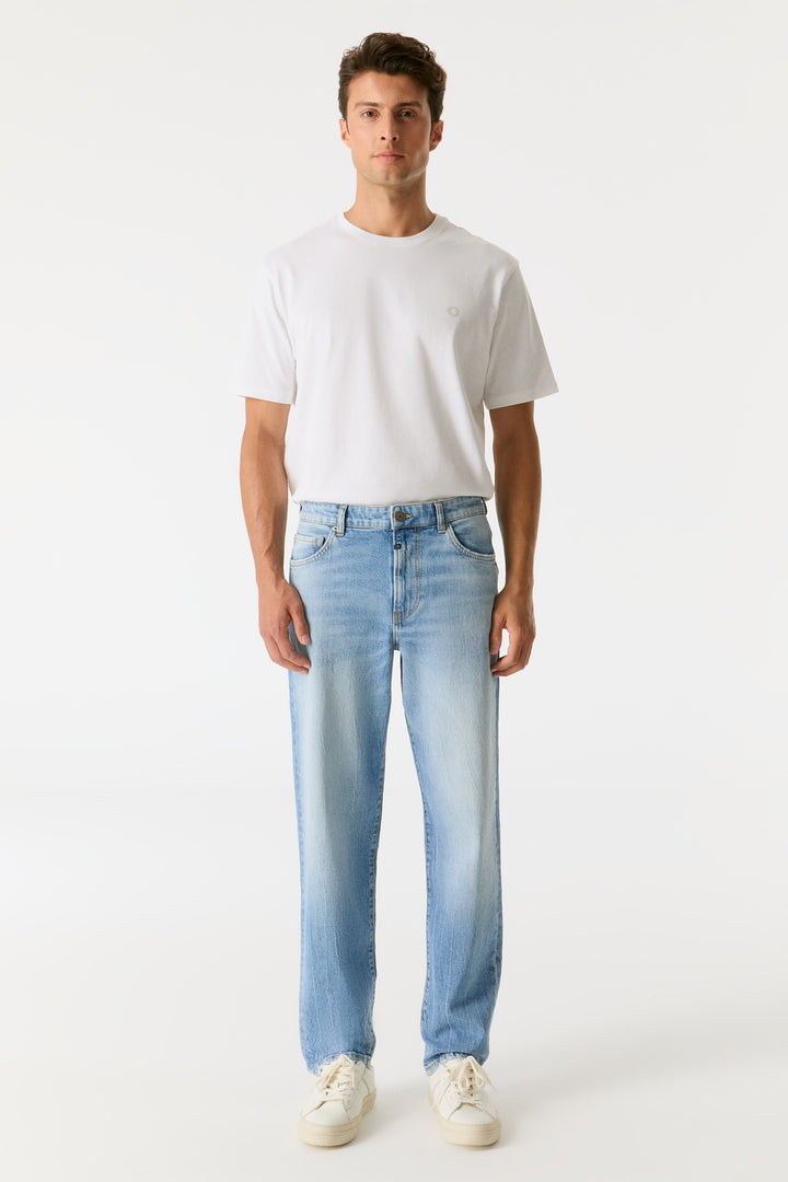 TERRY Mid Waist Relaxed Tapered Jeans