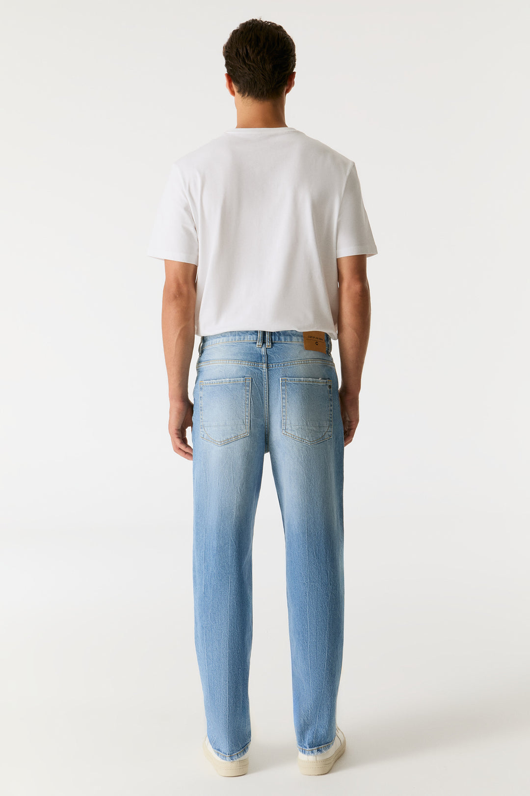 TERRY Mid Waist Relaxed Tapered Jeans