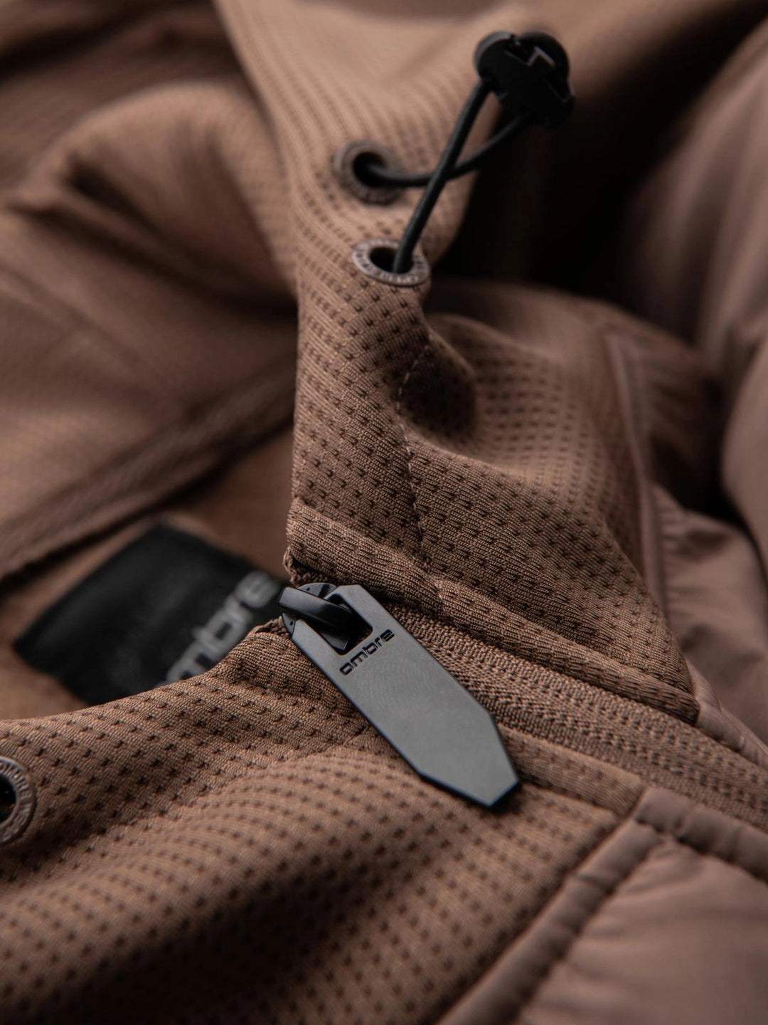 Steppjacke mit Kapuze - hellbaun