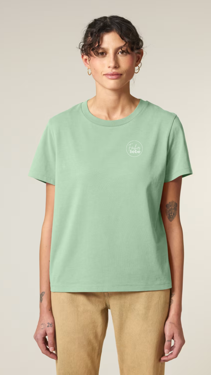 Wo Liebe sich fächert x Fächerliebe Collabo T-Shirt – Limited Edition in vielen Farben erhältlich