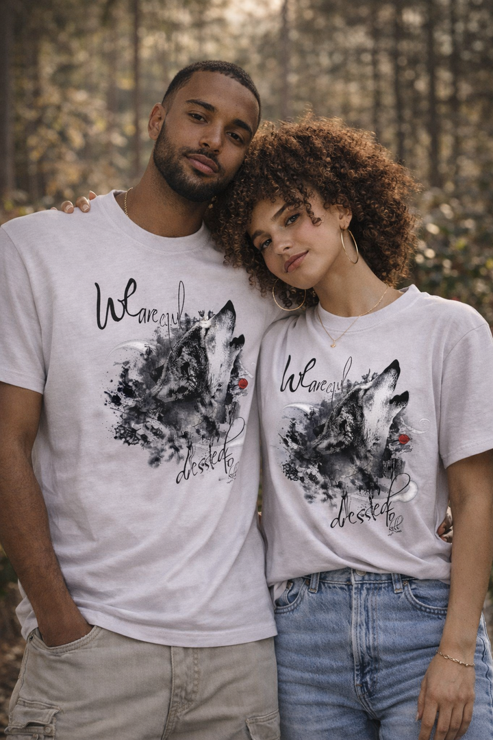 WULFIG Graphic Vintage Unisex T-Shirt | Limited Edition | soft lilac