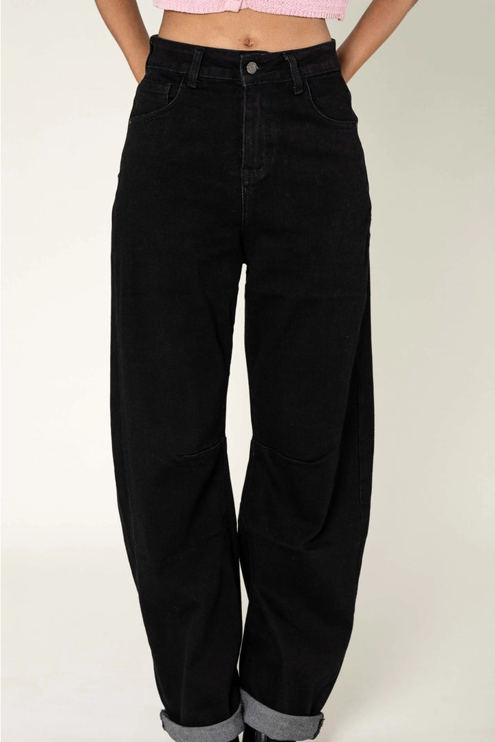Barrel Balloon Jeans - schwarz