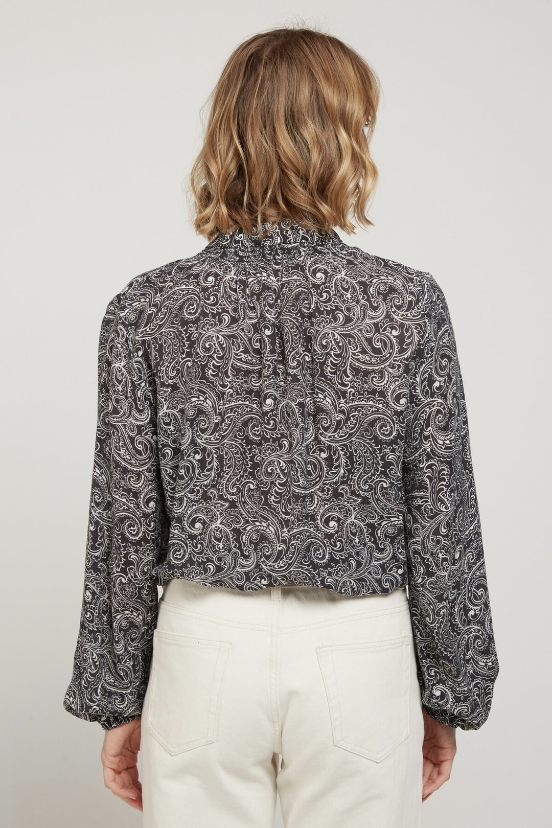 ANTHEA - Hemdbluse mit Paisley-Muster