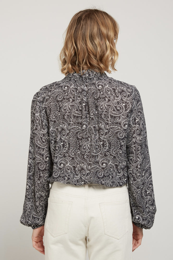 ANTHEA - Hemdbluse mit Paisley-Muster