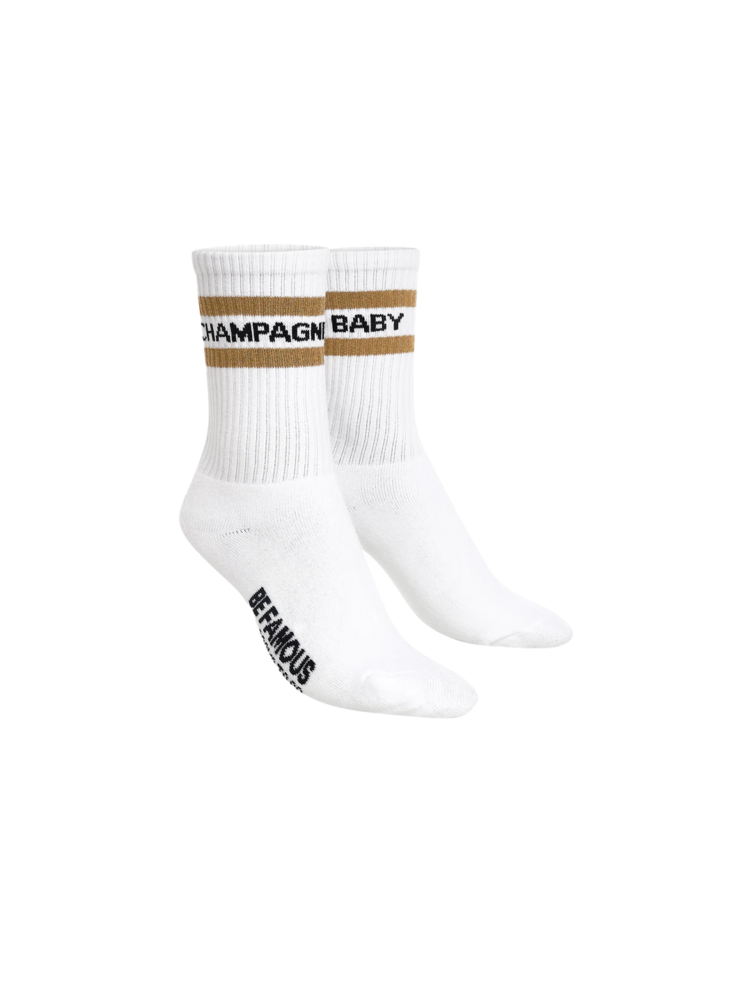 Be Famous x Socks to go Statement Socken CHAMPAGNE BABY