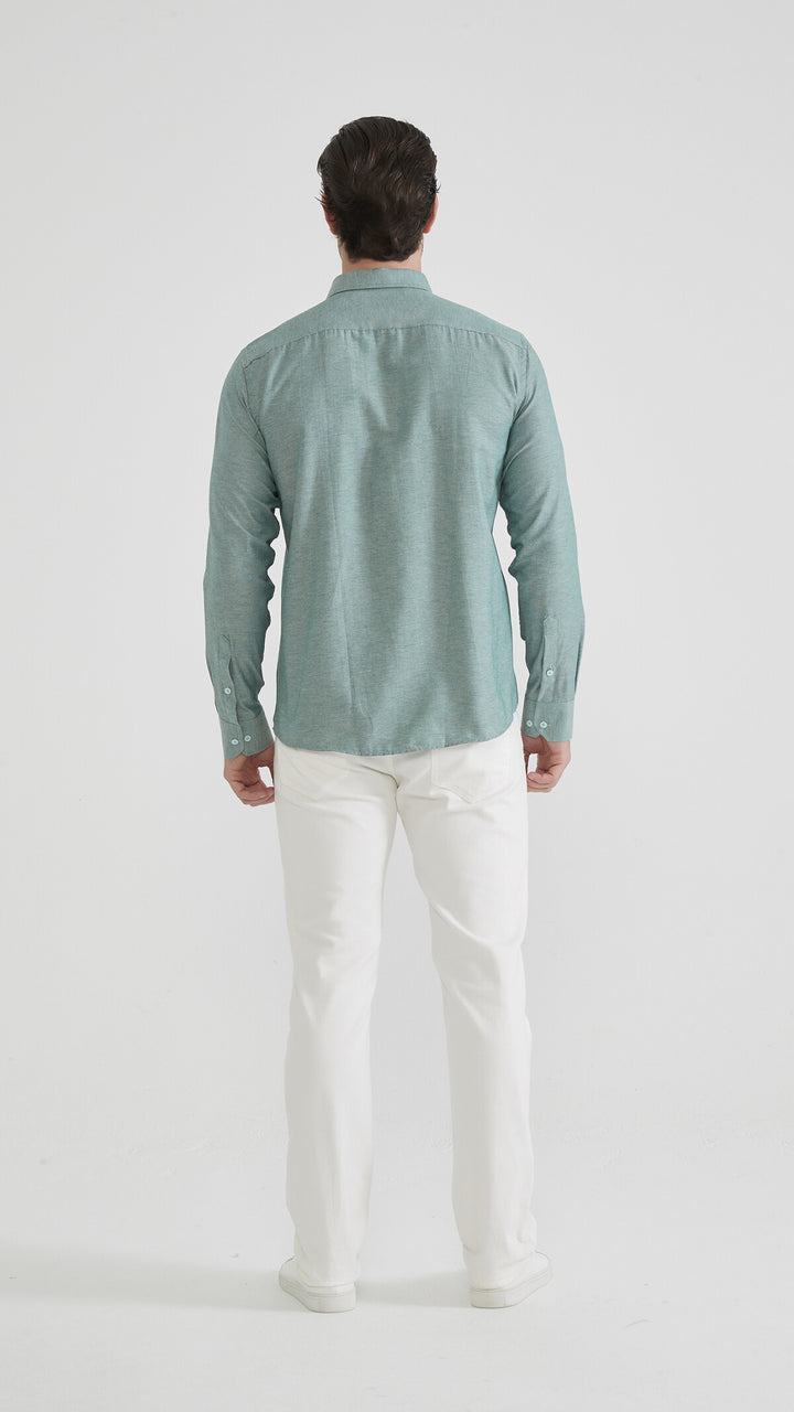 Relaxed Fit Hemd - dunkelbraun/khaki