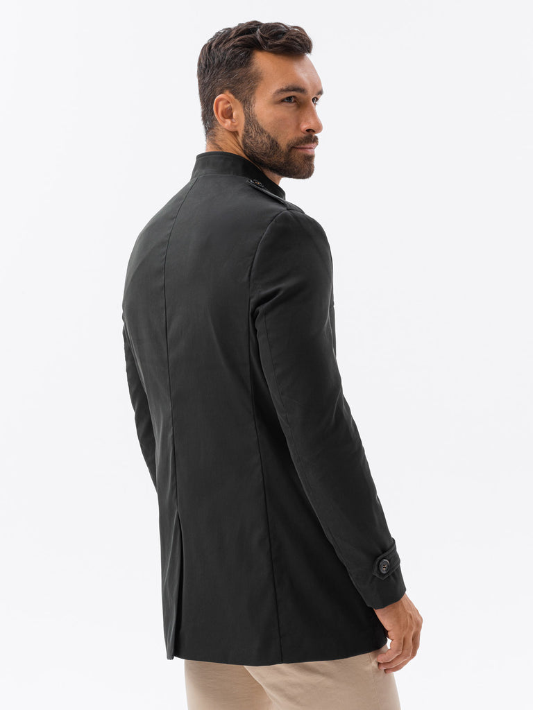 Mäntel für Herren I Trenchcoat in schwarz kaufen