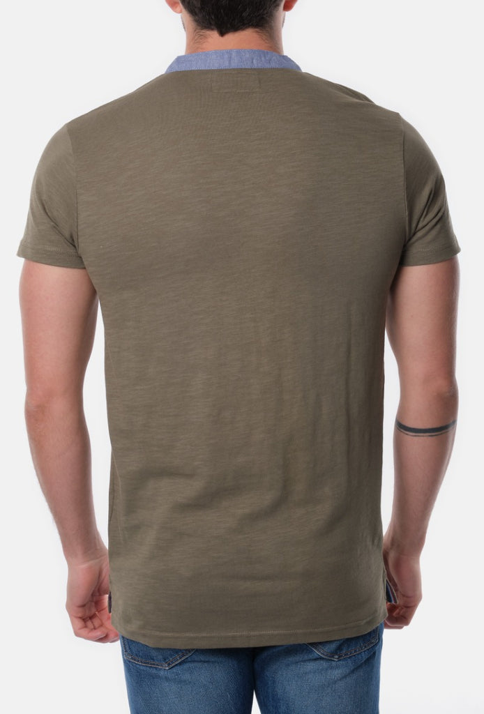 Herren Shirt mit farbigen Krage online bestellen I preiswerte Mode