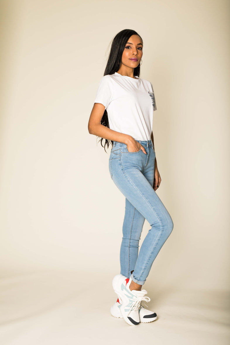 High Waist Skinny Jeans Push Up