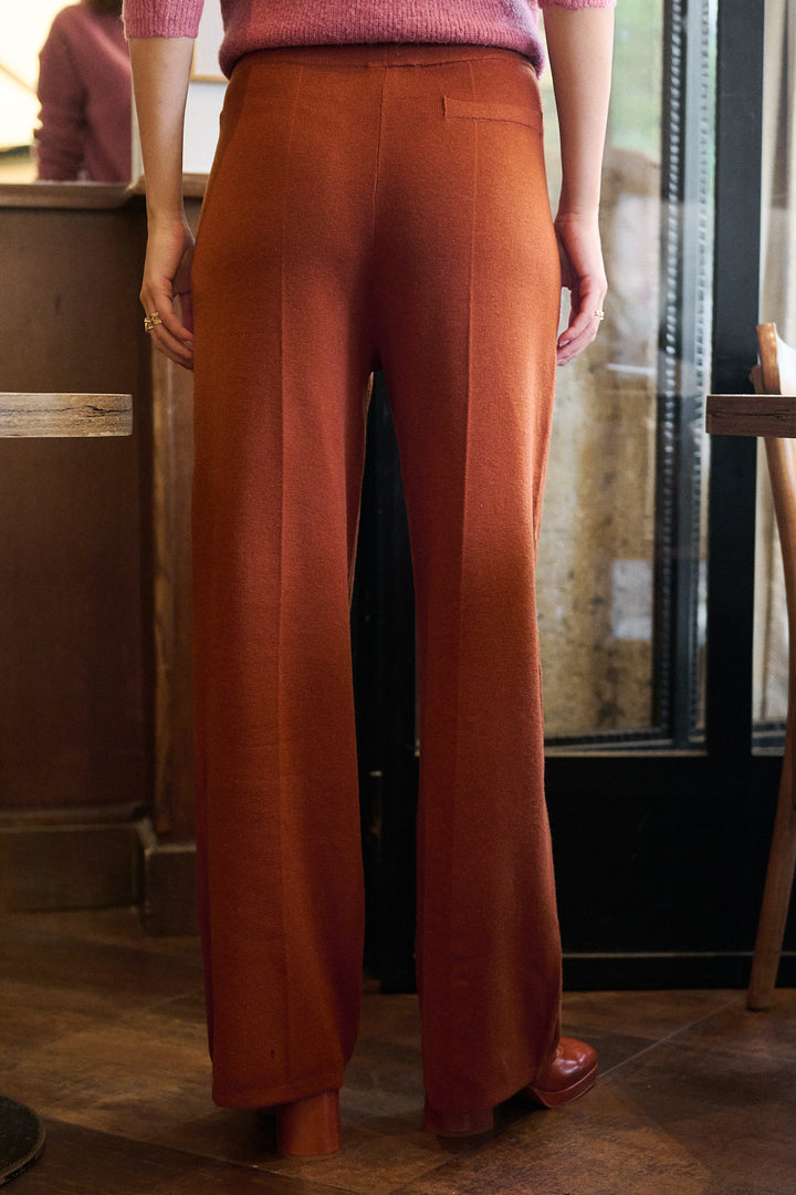 Strickhose aus Wollmischung mit elastischem Bund