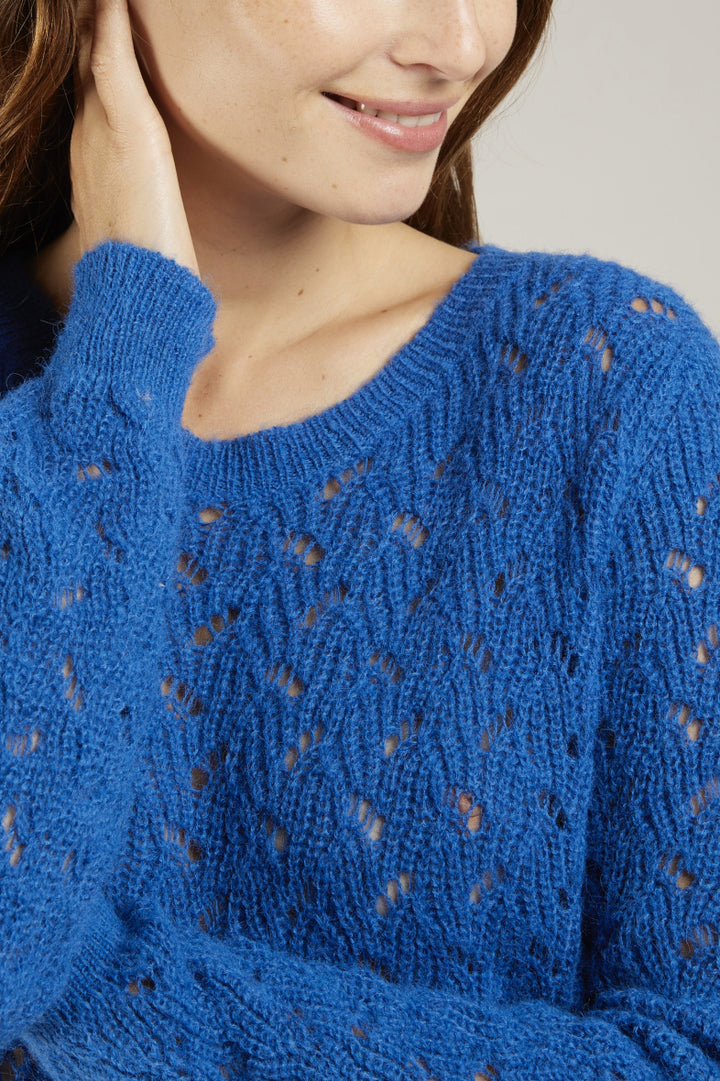 PRICILLA - Mohairpullover - blau