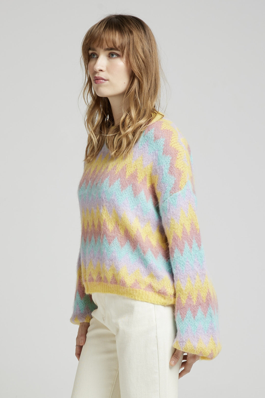 VESPERIA - Bunter Mohairpullover