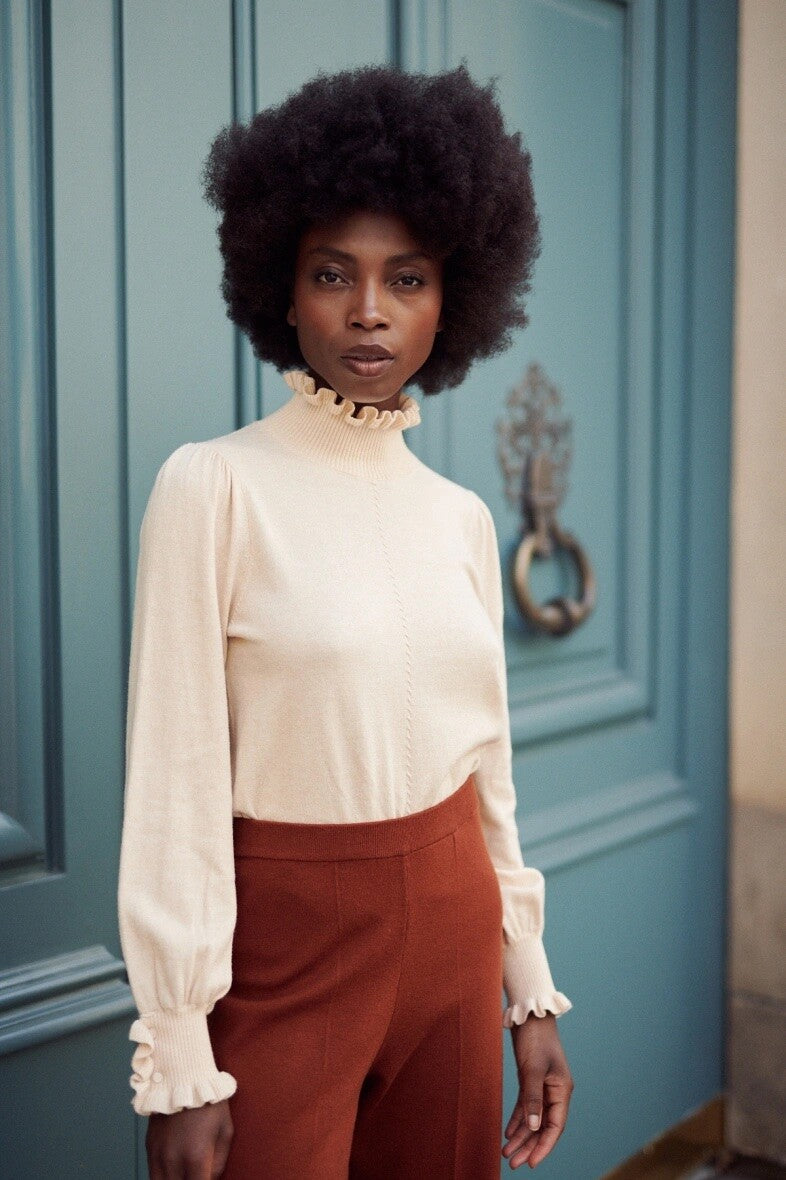 Pullover mit Stehkragen