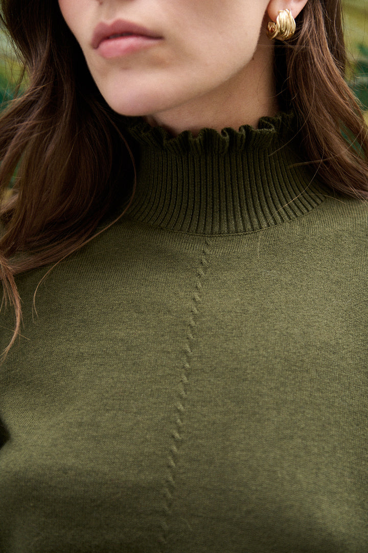 Pullover mit Stehkragen