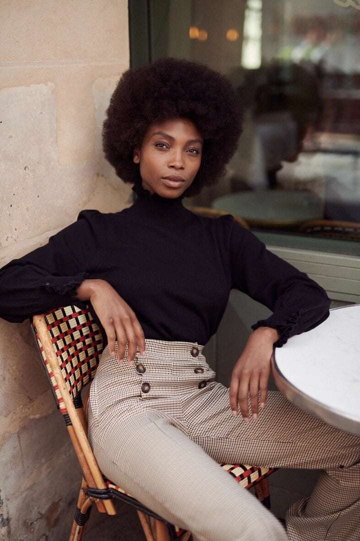 Pullover mit Stehkragen