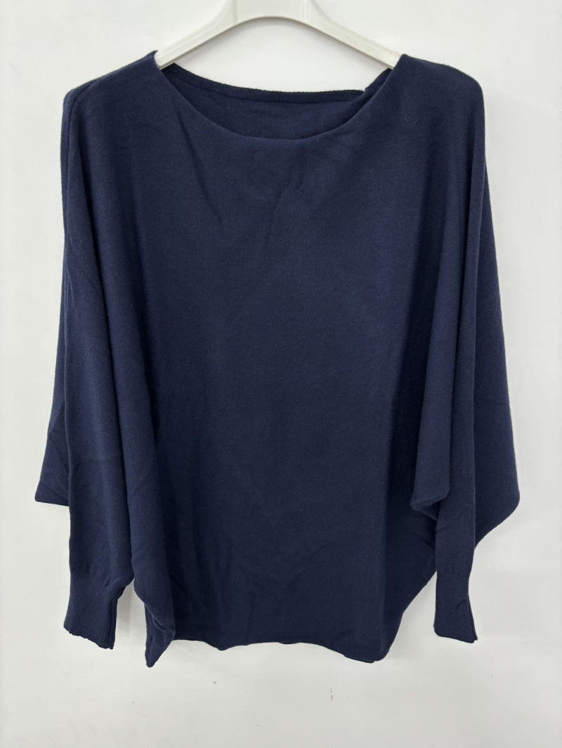 Oversized Pullover mit Fledermausärmeln