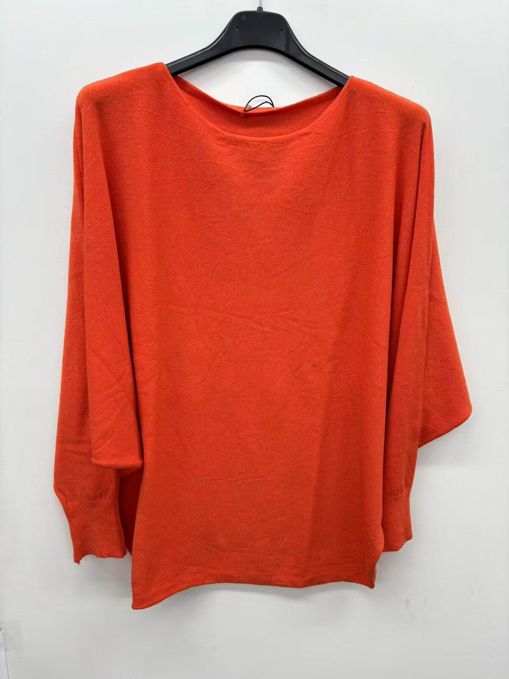 Oversized Pullover mit Fledermausärmeln