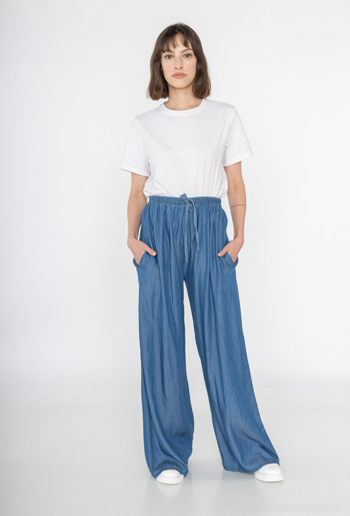 Wide Leg Hose aus TENCEL™ Lyocell