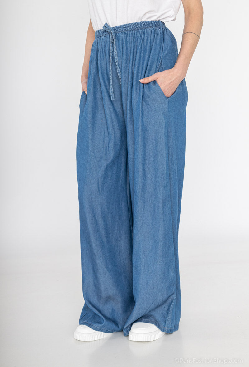 Wide Leg Hose aus TENCEL™ Lyocell
