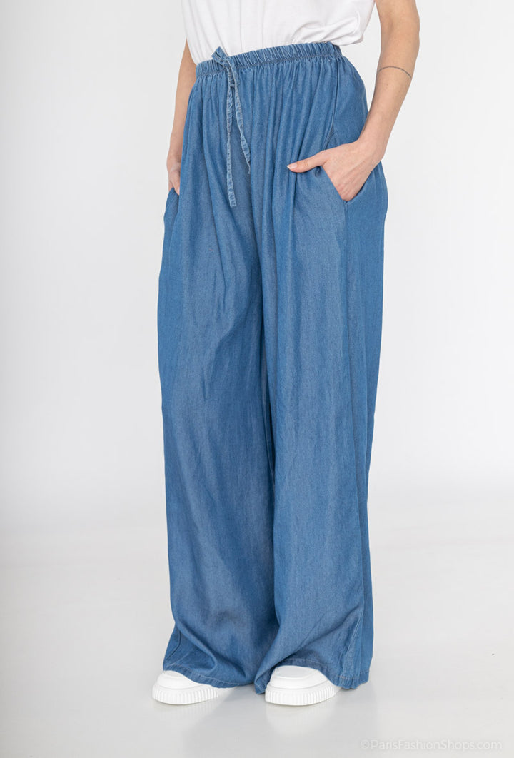 Wide Leg Hose aus TENCEL™ Lyocell