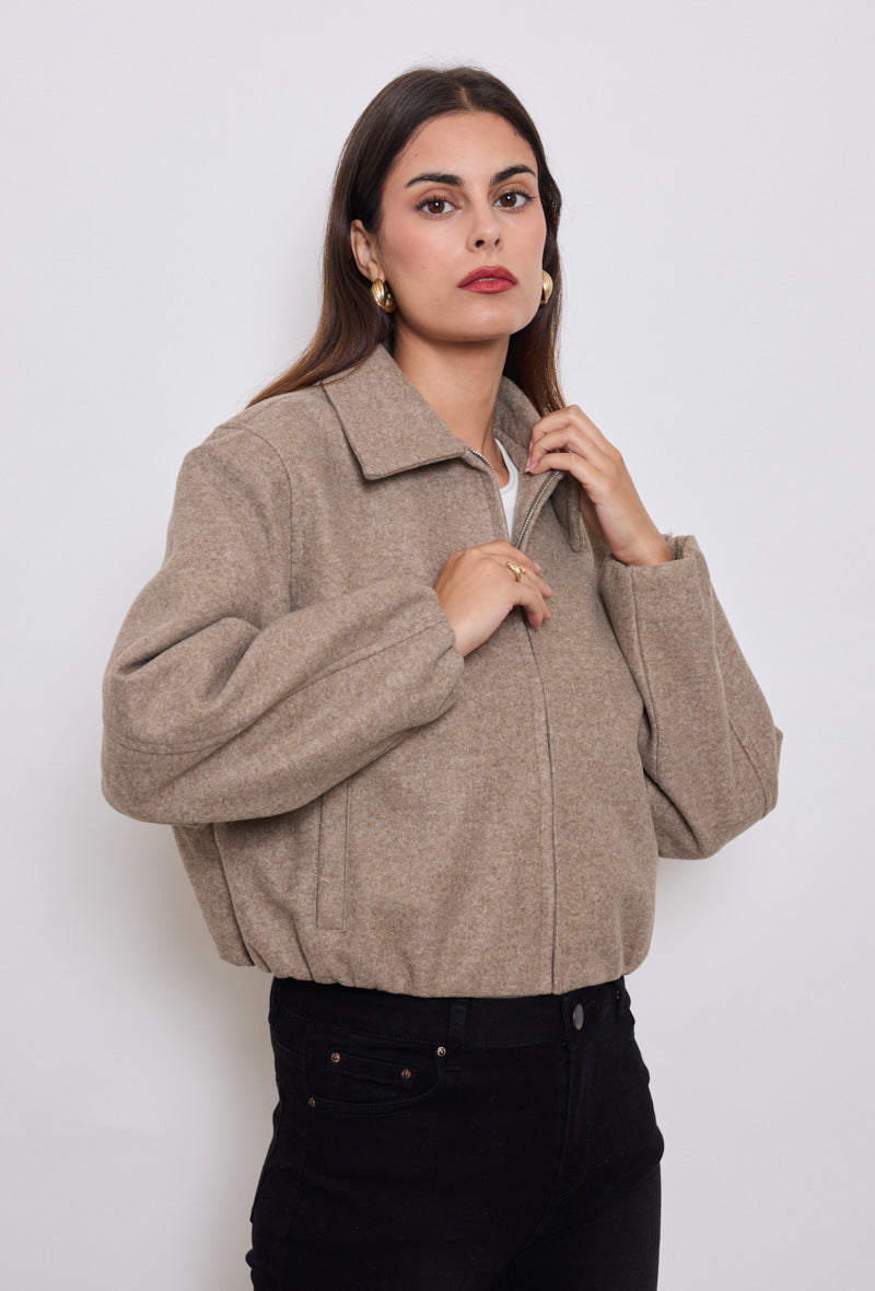 Bomberjacke - braun/olive