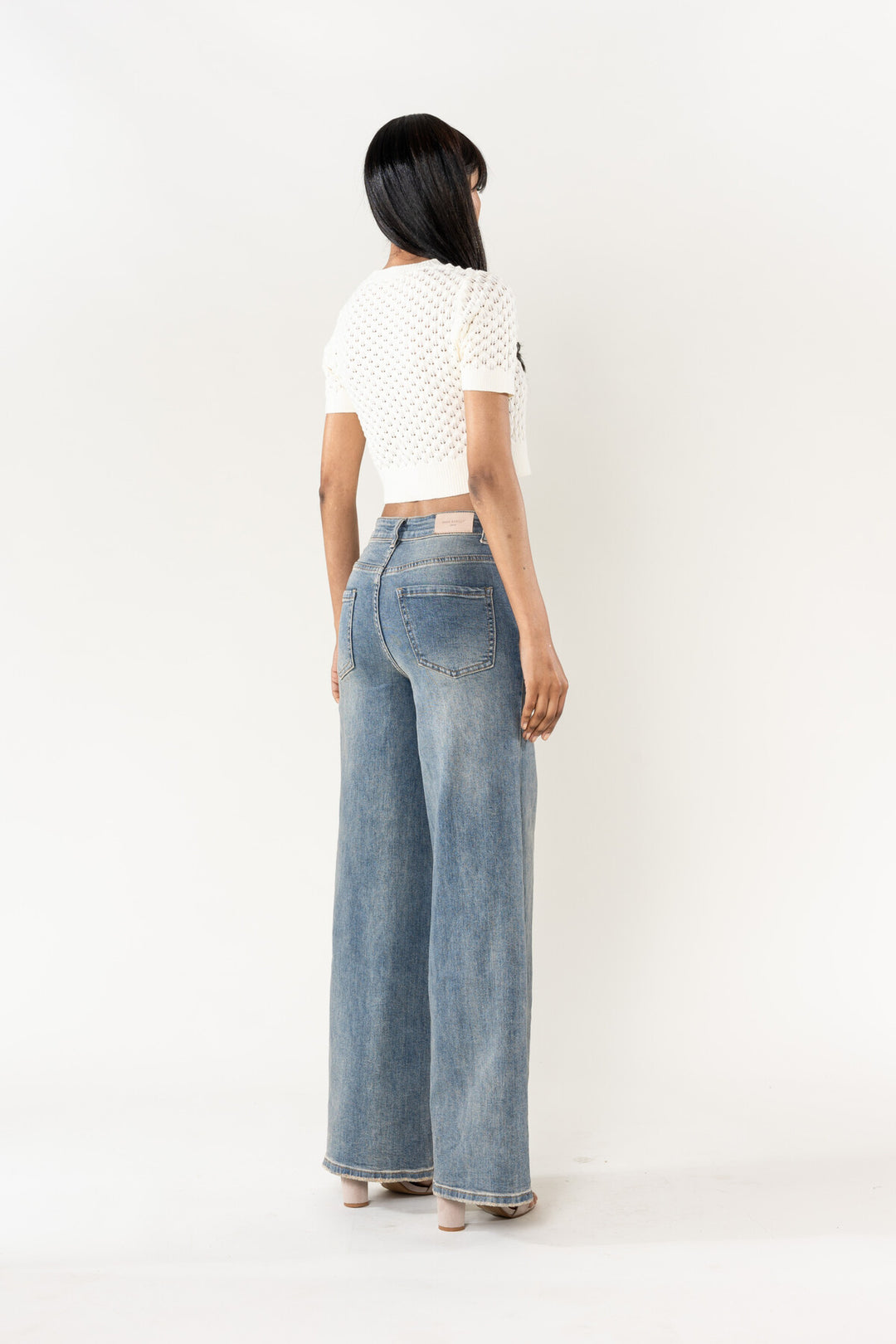 High-Waisted Wide Leg Jeans