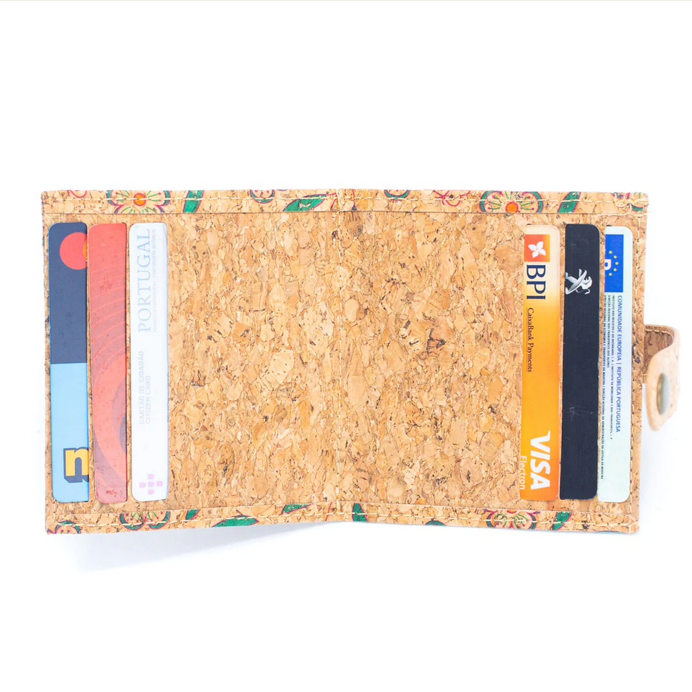 Portemonnaie mit schmalem Kartenhalter aus Kork